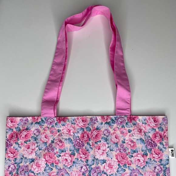 Floral fabric tote bag - Picture 3 of 4